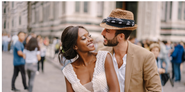 cute couple in Florence, Italy